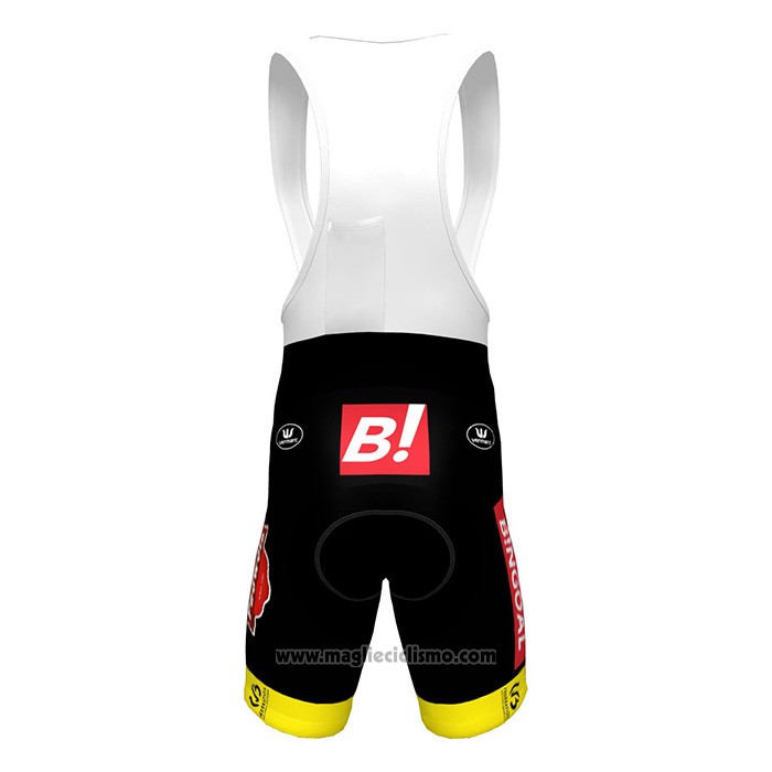 2022 Abbigliamento Ciclismo Bingoal WB Giallo Manica Corta e Salopette